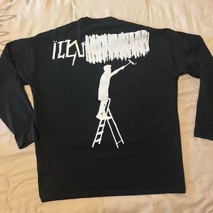 Zara Mens black long sleeve knit shirt